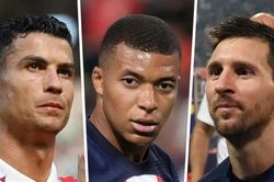 Ronaldo mất hút trong cuộc đua với Messi, Mbappe