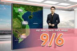[Video] Dự báo thời tiết ngày 9/6/2026: Bắc Bộ có mưa lớn trên diện rộng, nắng nóng tại Trung Bộ giảm dần