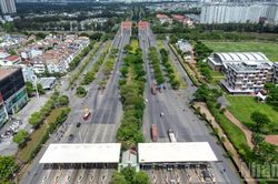 [Ảnh] Toàn cảnh đường Nguyễn Văn Linh, nơi dự tính hình thành tuyến đường trên cao