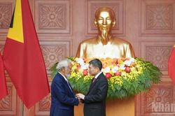[Ảnh] Thủ tướng Lê Minh Hưng hội đàm với Thủ tướng Timor-Leste Kay Rala Xanana Gusmao