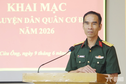 Quảng Ninh: Ban CHQS phường Cửa Ông huấn luyện dân quân cơ động năm 2026