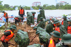 Quân đội sẵn sàng lực lượng, phương tiện ứng phó với lũ tại khu vực Bắc Bộ