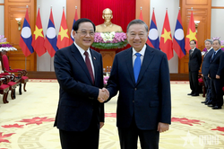 Tổng Bí thư, Chủ tịch nước Tô Lâm tiếp Thủ tướng Lào