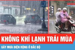 Không khí lạnh gây mưa diện rộng ở Bắc bộ