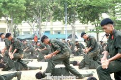 Màn võ thuật của hàng trăm chiến sĩ Công an nghĩa vụ