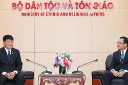 Củng cố cơ chế phối hợp Việt Nam - L&agrave;o về c&ocirc;ng t&aacute;c d&acirc;n tộc v&agrave; t&ocirc;n gi&aacute;o