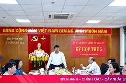 Thông báo kết quả kỳ họp thứ 4 và thứ 5 của UBKT Tỉnh ủy Hà Tĩnh