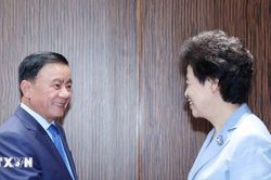 Thường trực Ban Bí thư tiếp Phó Chủ tịch Chính hiệp Toàn quốc Trung Quốc