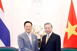 Tổng Bí thư, Chủ tịch nước Tô Lâm tiếp Thủ tướng Thái Lan Anutin Charnvirakul