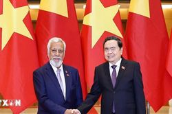 Chủ tịch Quốc hội Trần Thanh Mẫn hội kiến Thủ tướng Timor-Leste