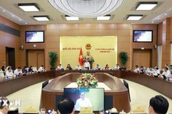 Phiên họp thứ 3 của Ủy ban Thường vụ Quốc hội diễn ra ngày 10/6