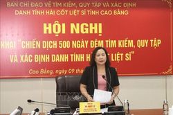 Chiến dịch 500 ngày đêm: Cao Bằng nỗ lực tìm lại tên cho 670 liệt sĩ chưa xác định danh tính