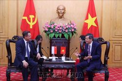 Giám đốc Học viện Chính trị Quốc gia Hồ Chí Minh tiếp các đoàn Singapore và Timor-Leste
