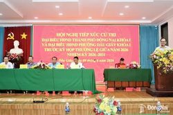 Cử tri phường Dầu Giây kiến nghị nội dung liên quan đến Dự án Nâng cấp, sửa chữa ĐT 769