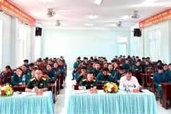 Phường Cam Ranh khai mạc lớp huấn luyện dân quân năm thứ nhất - đợt 2