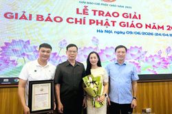 Báo và phát thanh, truyền hình Tuyên Quang đoạt giải Khuyến khích Giải Báo chí Phật giáo năm 2025