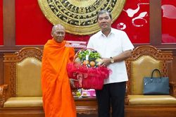Vĩnh Long: Ban Trị sự GHPGVN tỉnh thăm l&atilde;nh đạo Tỉnh ủy v&agrave; c&aacute;c cơ quan sau Đại hội lần thứ I