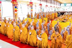 Thanh H&oacute;a: Lễ khai ph&aacute;p kh&oacute;a An cư kiết hạ Phật lịch 2570 tại hạ trường Khải Nam