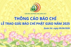 TCBC Lễ Trao giải Báo chí Phật giáo năm 2025