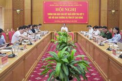 Thông qua báo cáo kết quả kiểm tra đợt 2 của Bộ Chính trị đối với Ban Thường vụ Tỉnh ủy