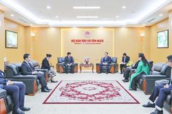 Mở rộng hợp t&aacute;c Việt Nam - L&agrave;o trong lĩnh vực d&acirc;n tộc, t&ocirc;n gi&aacute;o