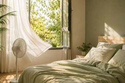 Không cần bật điều hòa cả đêm: 6 cách đơn giản giúp phòng ngủ mát hơn trong những ngày nắng nóng