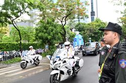 Cảnh sát giao thông Hà Nội chủ động các phương án dẫn đoàn phục vụ AFF 2026