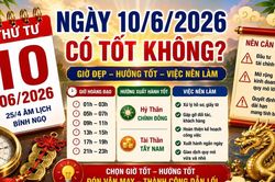 Lịch âm hôm nay 10/6/2026: Hướng tài lộc và các việc nên tránh