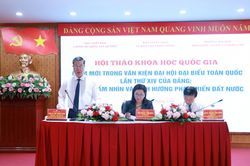 Hội thảo về điểm mới trong Văn kiện Đại hội XIV của Đảng