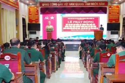 Phát động đợt thi đua cao điểm chào mừng Giao lưu hữu nghị Quốc phòng biên giới Việt Nam-Lào