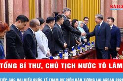 Tổng Bí thư, Chủ tịch nước Tô Lâm tiếp các đại biểu quốc tế tham dự Diễn đàn Tương lai ASEAN 2026