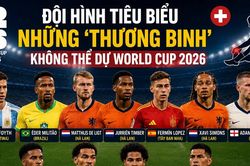 [INFOGRAPHIC] Đội hình những 'thương binh' không thể dự World Cup 2026