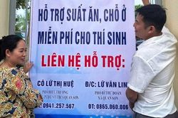 Gần 1.000 suất ăn miễn phí tiếp sức thí sinh vùng cao Quan Sơn