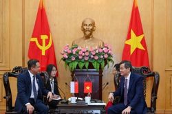 Giám đốc Học viện Chính trị quốc gia Hồ Chí Minh tiếp đoàn Đảng Hành động Nhân dân Singapore và Đảng Mặt trận cách mạng vì một Timor-Leste độc lập