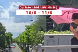 Dự báo Thời tiết Hà Nội (10 - 11/06): Chiều tối và đêm có mưa vài nơi