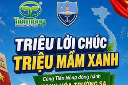Cùng gửi lời chúc để ươm mầm 'Xanh hóa Trường Sa'