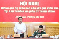 Thông qua Dự thảo báo cáo kiểm tra (Đợt 2) với Ban Thường vụ Quân ủy Trung ương