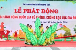 Lạng Sơn lan tỏa thông điệp 'Chấm dứt bạo lực, vun đắp yêu thương'