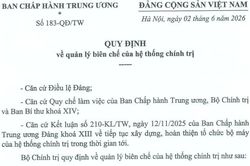 Toàn văn Quy định 183-QĐ/TW quản lý biên chế của hệ thống chính trị