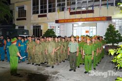 Công an xã Cái Bè ra quân tấn công, trấn áp tội phạm ma túy