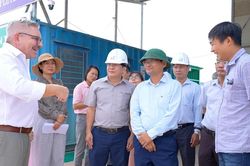Phó Chủ tịch UBND tỉnh Nguyễn Tự Công Hoàng kiểm tra tiến độ một số dự án tại Khu công nghiệp Becamex Bình Định