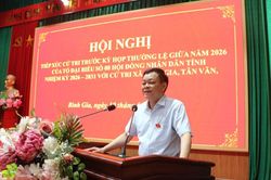 Tổ đại biểu số 8 HĐND tỉnh tiếp xúc cử tri tại xã Bình Gia, Tân Văn