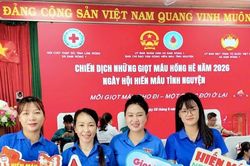 Tiếp nhận 152 đơn vị máu trong Chiến dịch 'Những giọt máu hồng hè 2026' ở Đam Rông 1