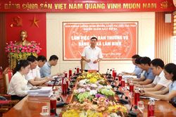Đoàn Giám sát số 04 làm việc với xã Lâm Bình