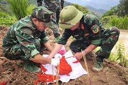 Phát hiện hài cốt liệt sĩ thời kỳ kháng chiến chống Pháp