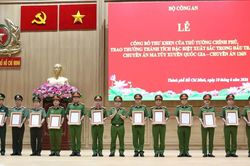 Lễ công bố Thư khen của Thủ tướng Chính phủ và trao thưởng thành tích xuất sắc trong đấu tranh Chuyên án 126N