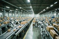Bưu chính Trung Quốc đưa robot hình người M7 vào quy trình phân loại bưu kiện