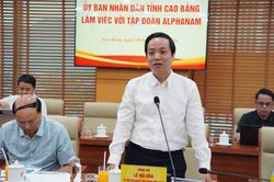 Chủ tịch UBND tỉnh Lê Hải Hòa làm việc với Tập đoàn Alphanam về phát triển đô thị, nhà ở xã hội