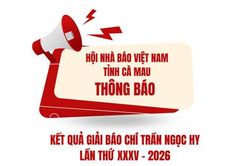 Thông báo kết quả giải báo chí Trần Ngọc Hy lần thứ XXXV - 2026