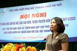 Hội Liên hiệp phụ nữ thành phố Hà Nội tập huấn Luật Thủ đô năm 2026